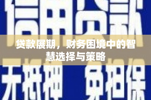 板桥贷款展期，财务困境中的智慧选择与策略