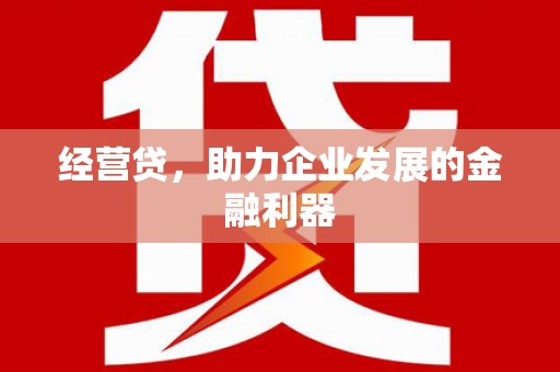南平经营贷，助力企业发展的金融利器