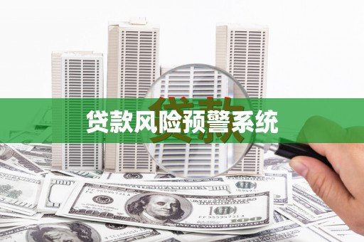 凤县贷款风险预警系统