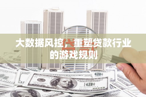 成县大数据风控，重塑贷款行业的游戏规则