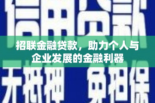 盖州招联金融贷款，助力个人与企业发展的金融利器