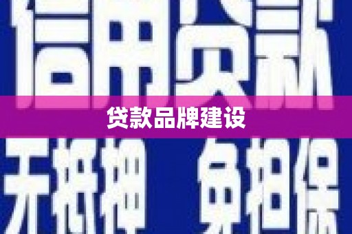 阿里山贷款品牌建设