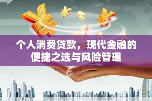 湘东个人消费贷款，现代金融的便捷之选与风险管理