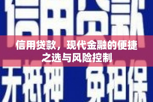 景谷信用贷款，现代金融的便捷之选与风险控制