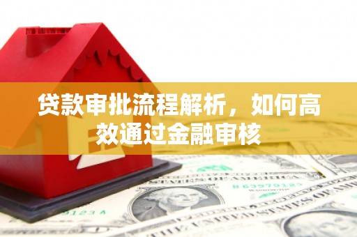 丰顺贷款审批流程解析，如何高效通过金融审核