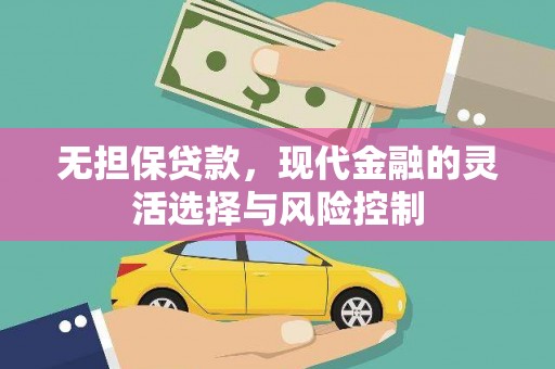 沁源无担保贷款，现代金融的灵活选择与风险控制