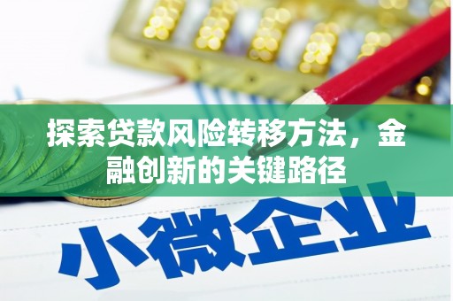 琼结探索贷款风险转移方法，金融创新的关键路径