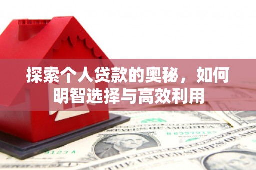 麻山探索个人贷款的奥秘，如何明智选择与高效利用
