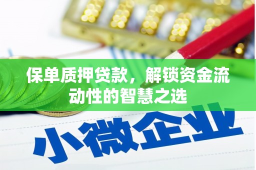 献县保单质押贷款，解锁资金流动性的智慧之选