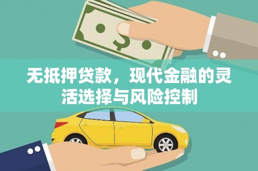 江城无抵押贷款，现代金融的灵活选择与风险控制