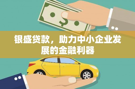 金坛银盛贷款，助力中小企业发展的金融利器