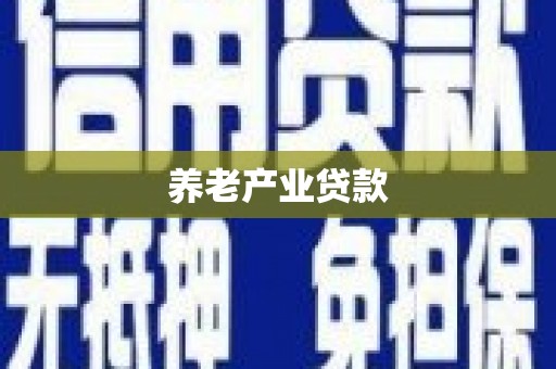 汇川养老产业贷款