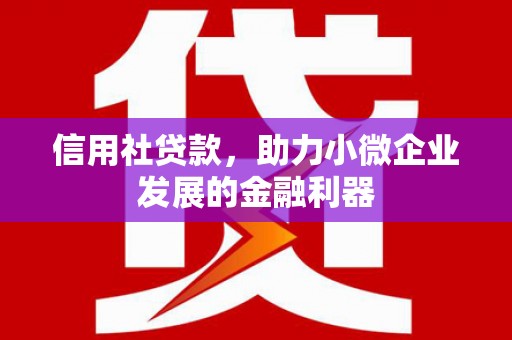 蚌埠信用社贷款，助力小微企业发展的金融利器