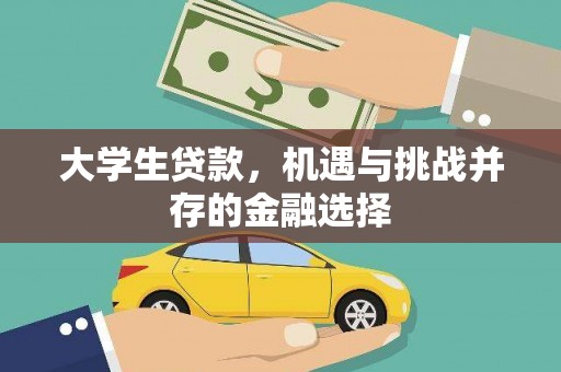 北海新区大学生贷款，机遇与挑战并存的金融选择