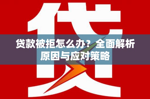 临澧贷款被拒怎么办？全面解析原因与应对策略